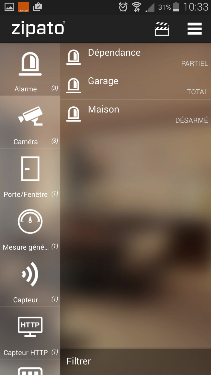 partition alarme smartphone zipabox