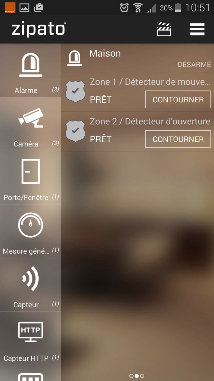 Zone Alarme Smartphone Zipabox