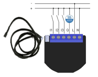 Câblage du Qubino Thermostat en 24VCC