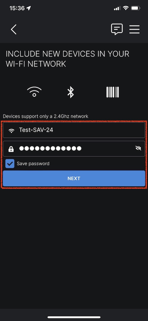 Ajout d'un appareil Shelly à l'application Smartphone (iOS / iPhone et Android) - Réglage WiFi