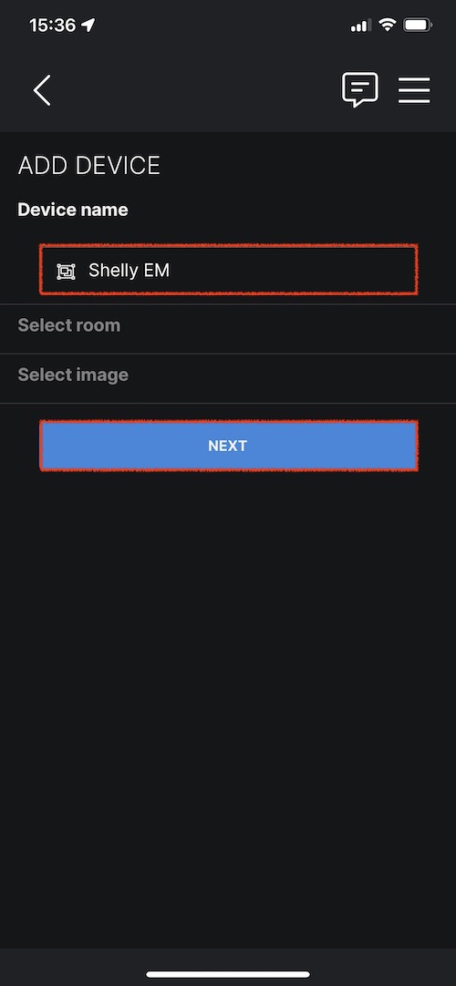 Nommer le Shelly EM Energy Meter