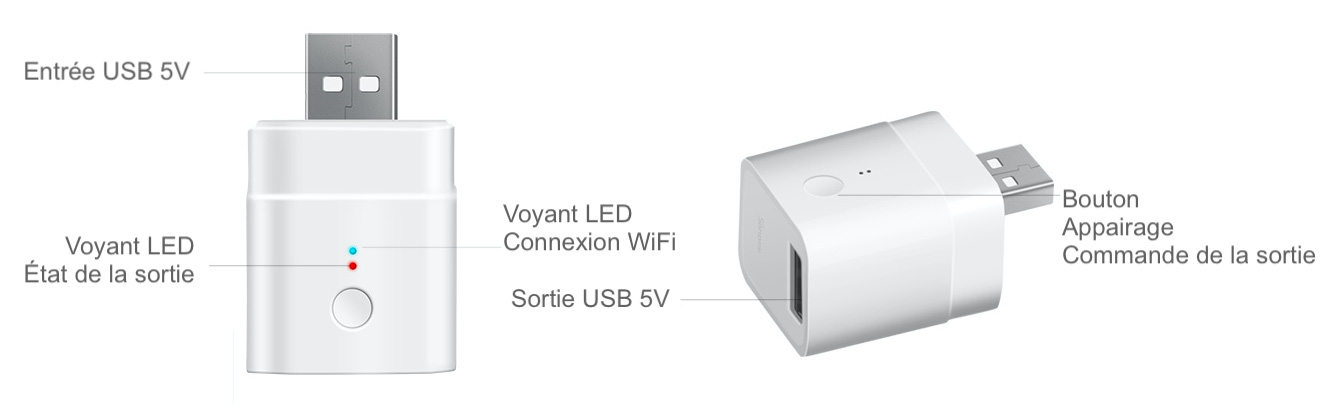 Présentation de l'interrupteur d'alimentation USB WiFi Sonoff Micro